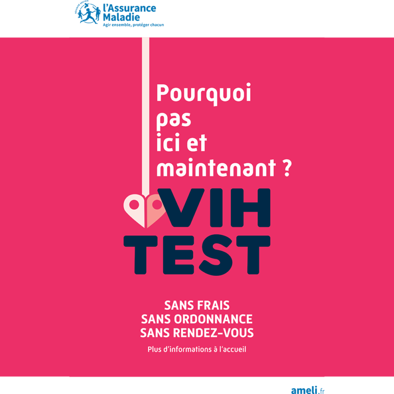Test VIH sans ordonnance, sains frais, sans RDV SynergiBio Laboratoire multisites de